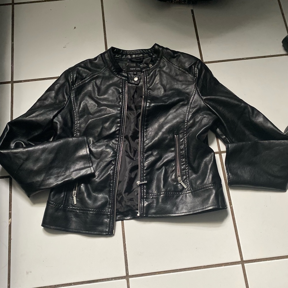 Leather jacket size L